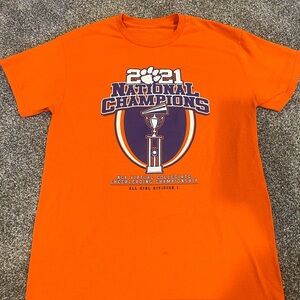 Clemson Orange National Champions Short Sleeve Tee